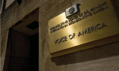  ?? Photograph: Andrew Harnik/AP ?? The Voice of America building in Washington. Since taking his new role in June, Pack has conducted a purge on senior journalist­s and refused to renew the visas of foreign reporters.