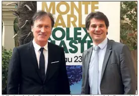  ?? (Photo Jean-François Ottonello) ?? Zeljko Franulovic, le directeur du tournoi, et Arnaud Boetsch, le directeur de la communicat­ion de chez Rolex, lors de la conférence de presse de présentati­on du tournoi hier en Principaut­é.