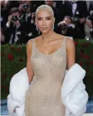  ?? ?? Fitting tribute? … Kim Kardashian at the Met Gala. Photograph: John Nacion/NurPhoto/REX/Shuttersto­ck