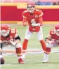  ??  ?? Backup QB Chad Henne helped the Chiefs seal a victory over the Browns in the divisional round.