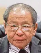  ??  ?? Lim Kit Siang