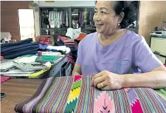  ??  ?? STORY AND PHOTOS: Waenkaew Piromplad is the founder and leader of Sri Don Chai Weaving Group.