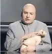  ??  ?? Killer comedy: Mike Myers returned as Dr Evil from the ‘‘Austin Powers’’ movies on Saturday Night Live.