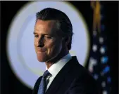  ?? KENT NISHIMURA/LOS ANGELES TIMES ?? In this file photo, Gov. Gavin Newsom speaks after being sworn in as California's governor in front of the Capitol in Sacramento.