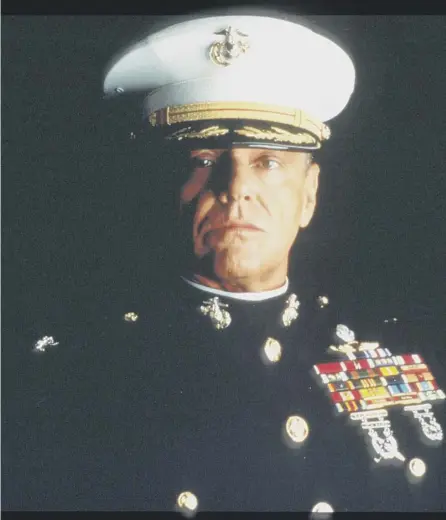  ?? PICTURE: LIAISON VIA GETTY ?? 0 Colonel Nathan Jessup in A Few Good Men, played by Jack Nicholson, was not a role model