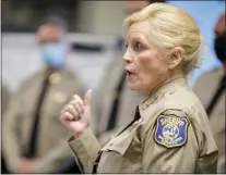  ?? ANDA CHU — STAFF ARCHIVES ?? Santa Clara County Sheriff Laurie Smith, shown in 2021, has denied charges of corruption in office during a court proceeding last week.