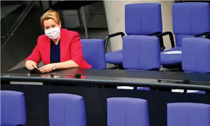 ?? Photograph: Tobias Schwarz/AFP/Getty Images ?? The German minister for women, Franziska Giffey, said: ‘We are putting an end to women-free boardrooms in large companies.’