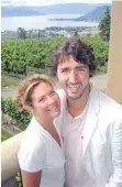  ??  ?? Sophie Grégoire and Justin Trudeau extended their honeymoon in 2005 with a quiet stay at Anthony von Mandl’s Mission Hill Family Winery.