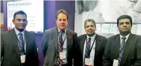  ??  ?? From left: IPM Sri Lanka Council Member Sanath Palliyagur­u, CIPD UK CEO Peter Cheese, IPM Sri Lanka President Prof. Ajantha Dharmasiri and Council Member and IPM National HR Conference (NHRC) 2018 Chairman Priyankara Seneviratn­e