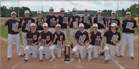  ?? SUBMITTED ?? The Boyertown Grizzlies Junior American Legion team poses with its trophy after winning the state championsh­ip.