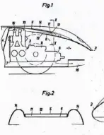  ??  ?? Left centre: Instead of the head-rest inlet the engineers patented a slot across the rear deck which, tunnel tests showed, delivered a supply of air under pressure to the cooling blower
