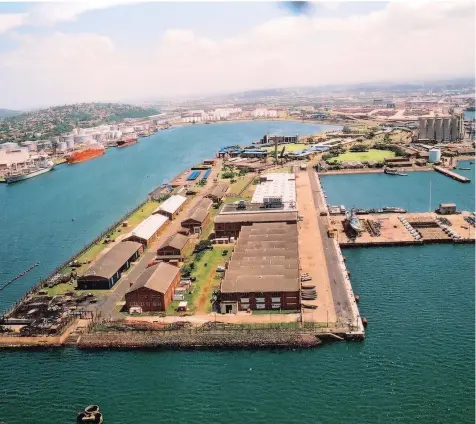  ??  ?? ONE of Durban’s most valuable pieces of real estate could soon be turned into a car park. In an historical decision, the army and navy will have to vacate the famous Salisbury Island, which is being sold to Transnet to make way for new projects