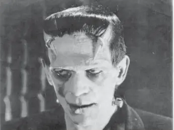  ??  ?? Boris Karloff is perhaps still our most enduring visual image of Frankenste­in’s monster.