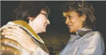  ?? THE CANADIAN PRESS ?? Former governor general Michaëlle Jean, right, speaks with new Governor General Mary Simon in Iqaluit, Nunavut, in 2009.