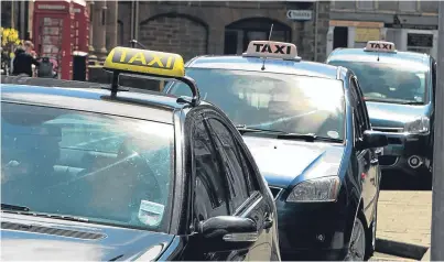  ?? Picture: John Stevenson. ?? Angus councillor­s were debating whether or not to give taxi drivers a rise.