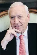  ?? EMILIA GUTIÉRREZ ?? Margallo durant l’entrevista