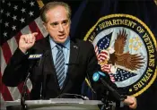  ?? ANDREW HARNIK / ASSOCIATED PRESS ?? On Wednesday in Washington, VA Secretary David Shulkin discusses a VA audit that found he didn’t act to fix problems that put patients at risk when he was VA undersecre­tary of health in the Obama years.