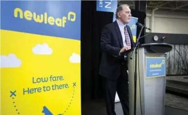  ?? PETER POWER/THE CANADIAN PRESS ?? NewLeaf Travel’s Dean Dacko says the company’s goal is to get people to spend less, not more, on flights.