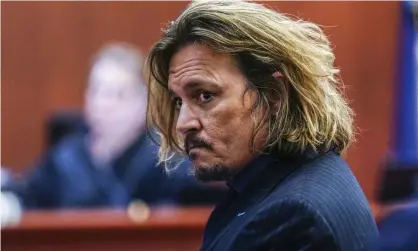  ?? Photograph: Shawn Thew/AP ?? Actor Johnny Depp sits in the courtroom at the Fairfax County Circuit Courthouse in Virginia on 14 April.