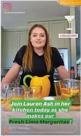  ??  ?? WATCH LAUREN AND OTHER GUESTS COOK WITH US ON OUR INSTAGRAM: @TASTEOFHOM­E