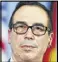  ??  ?? U.S. Treasury Secretary Steven Mnuchin