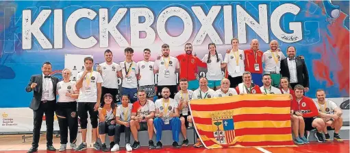 ?? ?? Representa­ntes de Aragón en el Campeonato de España.