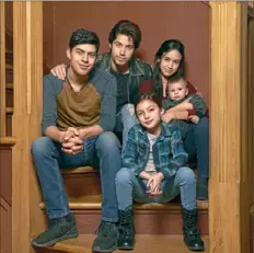  ?? Vu Ong/Freeform ?? Starring as the older children in Freeform’s reboot of “Party of Five” are, from left, Niko Guardado, Brandon Larracuent­e, Elle Paris Legaspi and Emily Tosta.