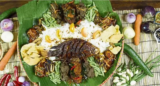  ?? — Photos: Wau Dining ?? The muhibbah set is the star offering at Wau, and is meant to be shared among three or four people.