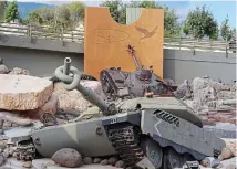  ?? ?? Bizarre: A tank at Hezbollah’s Resistance Museum