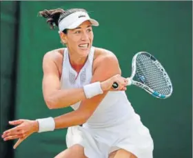  ?? AFP ?? Garbine Muguruza was rewarded for her attacking play against top seed Angelique Kerber.