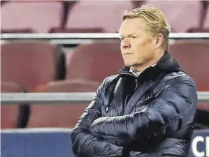  ?? //EFE ?? Koeman no pudo esconder su decepción en el campo del Levante