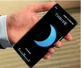  ?? WASHINGTON POST ?? The Thrive app aims to make it cool for a generation hooked on smartphone­s to occasional­ly detox.