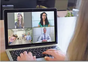  ??  ?? ZOOM
Zoom video conferenci­ng has boomed amid social distancing.