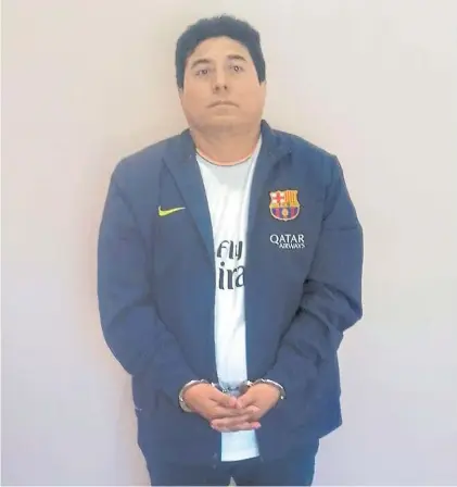  ??  ?? “Marcos”. El capo narco peruano está detenido desde fines del año pasado, acusado de liderar una banda.