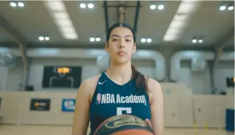  ?? NBA INTERNATIO­NAL ?? Growing up in Egypt, Jana El Alfy identified Uconn early on as the place she wanted to play basketball. Her dream has come true.