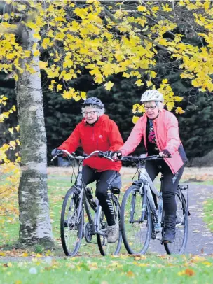  ??  ?? On your bike Active travel is being encouraged in Perth and Kinross