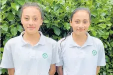  ?? Photo / Supplied ?? Carrie and Teresa Rennie are the latest identical Whanganui twins making a name in athletics.