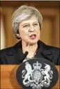  ?? GETTY IMAGES MATT DUNHAM / ?? Prime Minister Theresa May’s plan, which would keep some close economic ties to the EU, now looks unlikely to gain approval in Parliament.