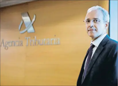  ?? CHEMA MOYA / EFE ?? El director general de la Agencia Tributaria, Jesús Gascón, ayer en Madrid