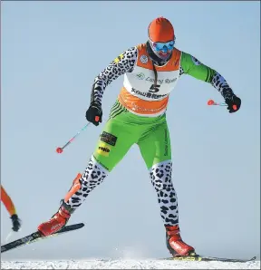  ?? XU CHANG/ XINHUA ?? Some of the biggest names in cross-country skiing toughed it out on the slopes of Changbai Mountain’s Luneng Shengdi Scenic Area in Jilin province on New Year’s Day as the 2017 China Tour de Ski got underway. Swedish pair Simon Persson and Jackline...