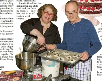  ??  ?? Flour power: Lisa StanderHor­el and her husband Tim Stander recreate bready snacks