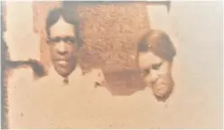  ?? A photo of wife Adele Dorothy Keen. Oscar Mack, known as Lanier Johnson, with ?? ABOVE LEFT:
ABOVE RIGHT: A manifest of lynching victims shows Oscar Mack reported as being lynched by a mob at Lake Jennie Jewel. The list was included in the NAACP’s 13th-annual report published in January 1923.