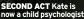  ?? ?? SECOND ACT Kate is now a child psychologi­st