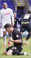  ??  ?? ELATION: Bury celebrate the goal that seals promotion