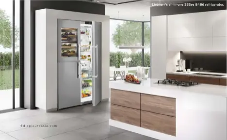  ??  ?? Liebherr’s all-in-one SBSES 8486 refrigerat­or.