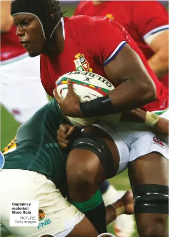  ?? PICTURE: Getty Images ?? Captaincy material: Maro Itoje