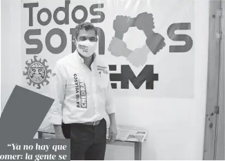  ?? FOTOS: JESÚS ESCAMIROZA ?? David Velasco Chedraui, candidato de la coalición “Veracruz ¡Va!”.