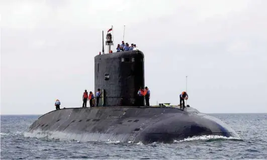  ?? PHOTOGRAPH: Indian Navy ?? INS Sindhughos­h