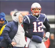  ??  ?? The Patriots dismissed as “flat-out inaccurate” a report suggesting a rift involving owner Robert Kraft, Bill Belichick and quarterbac­k Tom Brady on Friday.