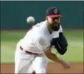  ?? TONY DEJAK — ASSOCIATED PRESS ?? Corey Kluber delivers in the first inning of the Indians’ 7-4 loss to the New York Yankees on July 12.